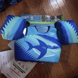 Speedo Kids Swim Vest - Blue and Teal